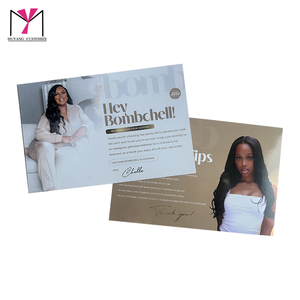 Tarjetas de Agradecimiento con Logotipo Personalizado MUYANG, Juego de Tarjetas con Consejos para el Cuidado del Cabello para Etiquetas de Ropa - Product Image 1