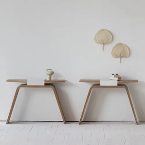 Meubles de salon en béton en chêne récupéré de style moderne oriental - Product Image 1