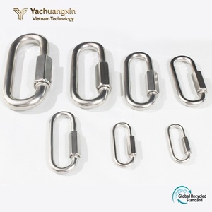 Heavy Duty O-Shape Stainless Steel Snap Hook <b>Hammock</b> Carabiner Climbing Snaps with Screw Locking Gate for Hiking and Climbing - Product Image 5