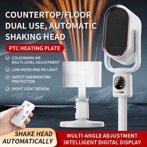 Riscaldatore della ventola di riscaldamento domestico con timer a testa di scossa telecomando desktop riscaldamento verticale e riscaldamento dell'aria di raffreddamento - Product Image 4