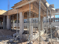 Puntal de Acero Reforzado Ajustable para Encofrados de Construcción