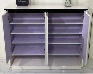 Mueble Zapatero Moderno Blanco con Puertas, Organizador de Almacenamiento Cerrado para Entrada/Hall, de Pie - Product Image 5