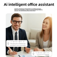 Occhiali Smart AI 2026 con Fotocamera da 8MP, Registrazione Video, Traduzione in 20+ Lingue, Chiamate e Riproduzione Musicale, per Uomo e Donna