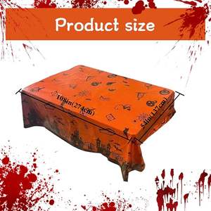 Décoration de fête nappe imperméable et résistante à l'huile jetable chauve-souris tête de <span class=keywords><strong>citrouille</strong></span> château décoration de table pour la fête d'halloween - Product Image 2