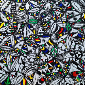 Orsun (La Raíz) Reeks 6 de Muyiwa Togun, 36x36 Pulgadas, Acrílico sobre Tela Metálica - Product Image 3