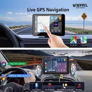 เครื่องเล่นสเตอริโอติดรถยนต์แบบพกพาขนาด 7 นิ้ว รองรับ Wireless Carplay, Bluetooth, MP5, Android Auto และระบบนำทาง GPS - Product Image 4