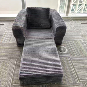 Sofá <span class=keywords><strong>Cama</strong></span> Plegable Nórdico de Gran Tamaño, Tipo Puff, de Pana, con Asiento Individual Ajustable y Tapizado - Product Image 6
