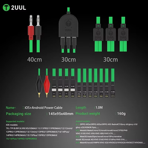 2UUL PW02 Power-Boot-Kabel mit <span class=keywords><strong>Multi</strong></span>-3-Typ-C-Schnittstelle, effiziente Erkennung für iPhone <span class=keywords><strong>7</strong></span>-16PM und Android-Reparaturwerkzeug, hergestellt in China - Product Image 5