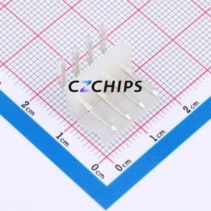 3.96-4AWT Wire-to-Board Pin Header Bent Lead Through Hole,P=3.96mm Connector 1x4P 3.96mm Right Angle Insert 4P - Product Image 1