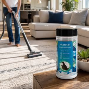Zourunan Ocean Breeze, Polvo Desodorante para Alfombras de Mascotas, para Gatos y Perros, Seguro para Aspiradoras, Proveedor de Fábrica al por Mayor - Product Image 5