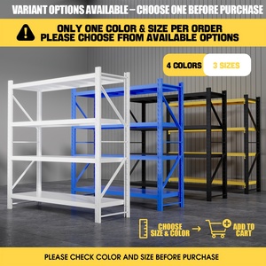 Estantería de Almacenamiento de Acero Resistente de Cuatro Niveles Ajustable, Unidad de Estanterías para Garaje, Uso Doméstico y en Almacenes, Color Azul - Product Image 6