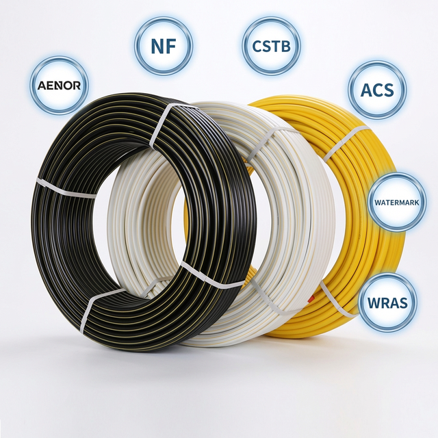 Gas Pipe 16mm /20mm/25mm/26mm/32mm/40mm/50mm/53mm Composite Multilayer Yellow Color Pe Al Pe Polyethylene Tube