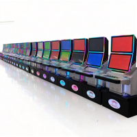 Armoire de machine d'arcade avec graphismes de logo personnalisés pour le marché philippin, destinée aux exploitants de salles de jeux de clubs sociaux