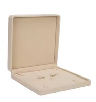 Boîte à bijoux de luxe pour emballage cadeau, rangement pour bagues de couple, bracelets, joncs et colliers, orange, avec logo et intérieur en velours