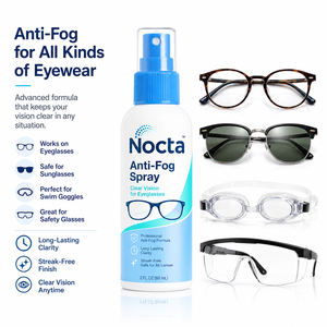 Solution de nettoyage de lentilles en gros personnalisable OEM, liquide anti-buée, spray anti-buée pour lunettes et masques, marque privée - Product Image 3