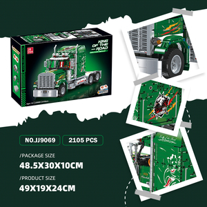 Jiestar mô phỏng <span class=keywords><strong>peterbilt</strong></span> 389 mỹ xe tải mô hình sưu tập xây dựng khối gạch Bộ bé trai Bộ Quà Tặng tự làm xe tải đồ chơi - Product Image 3