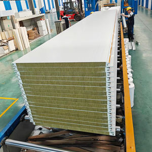 Panneaux sandwich en <span class=keywords><strong>polyuréthane</strong></span> de chaque côté en acier peint de 0.6mm pour l'isolation des murs extérieurs - Product Image 2