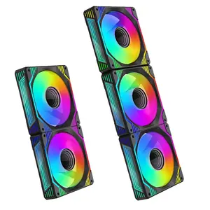 Lovingcool Desain Baru Kipas Cermin RGB 120Mm Kipas Komputer Pendingin Casing Kipas Game