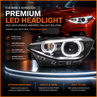 Para BMW Serie 1 F20 2012-2014, Actualización Facelift, Ojos de Ángel DRL, Proyector, Lámpara Delantera, Plug and Play, Iluminación para Automóvil, Conjunto de Faros LED