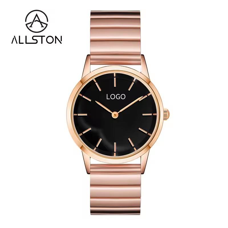 ตัวเรือนสีโรสโกลด์+หน้าปัดสีดำ/01