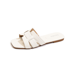 Hot Sale Ladies One Strap Flat Slippers Trendy Internet Famous Style Outdoor Beach Travel <b>Sandals</b> - Product Image 3