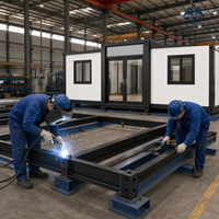 Maison de vacances modulaire préfabriquée au bord du lac, cabane intégrée portable pour complexe balnéaire en bordure de lac