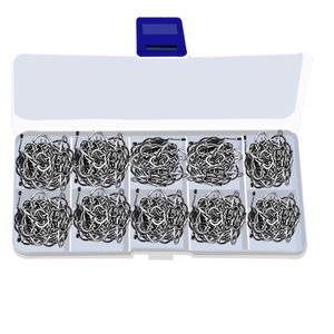 Hameçons à poisson barbelés Ise-Ni, taille 3-12, en acier à haute teneur en carbone, affûtés chimiquement, pour la pêche à la carpe crucian en eau douce - Product Image 2