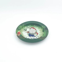 Cendrier en métal, broyeur d'herbes, accessoires, autocollant logo personnalisé, carton coloré, taille mini
