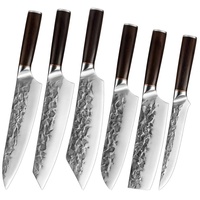 Ensemble de petits couteaux de chef Santoku pour légumes occidentaux, outil de cuisine polyvalent forgé à la main en métal durable