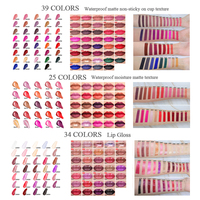 Rouge à Lèvres Liquide Multi-Couleur Longue Tenue Sous Marque Maquillage Tube Brillant Hydratant Pailleté