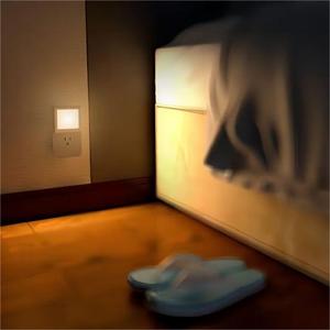Veilleuse LED à brancher avec capteur crépusculaire automatique, luminosité réglable, lumières blanc chaud pour couloir, chambre à coucher, chambre d'enfant - Product Image 6