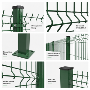 Moderner Anthrazitgrauer 3D-Zaun Gebogener Geschweißter Drahtgitterzaun PVC-Beschichteter Sicherheits-Metallzaun für Grundstücksgrenzen - Product Image 5