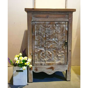 האמגושים חווה סלון בציר כפרי עלוב עץ אחסון קבינט צד עם גרבר דלת - Product Image 1