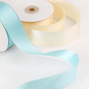 Nine-Colored Ribbon Double Faced Satin Ribbon 4cm Polyester Durable Gift Box Bouquet Decoration - Product Image 2