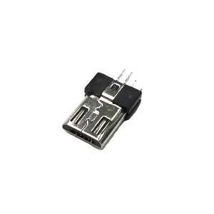 Personalizado de alta calidad de tipo vertical Micro Mini USB SMD conector macho de 5 pines para conector de datos Android