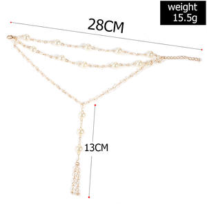 ग्रीष्मकालीन समुद्र तट शैली चांदी की प्लेटेड मिश्र पैर की उंगलियों के गहने के साथ मल्टीलेयर नंगे पैर ब्रेसलेट योग सहायक महिलाएं - Product Image 5