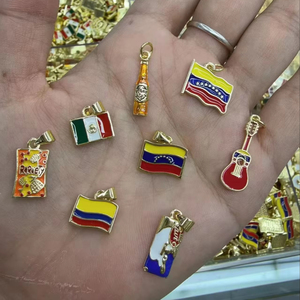 Ciondolo a Forma di Cuore con <span class=keywords><strong>Mappa</strong></span> del Venezuela per Donne, Pendente in Rame, Gioielli Personalizzati, Collana con <span class=keywords><strong>Mappa</strong></span> del Venezuela per Uomini - Product Image 1