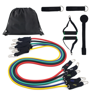 KWO Equipo de Entrenamiento, Fitness, Yoga y Gimnasio, Anclaje de Puerta de Látex para Ejercicio Personalizado, Set de 11 Bandas de Resistencia de Látex - Product Image 2