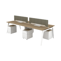 Bureau de travail modulaire de haute qualité, bureau de travail en cubique, bureau double pour le personnel, poste de travail combiné pour le bureau, poste de travail pour 2 personnes