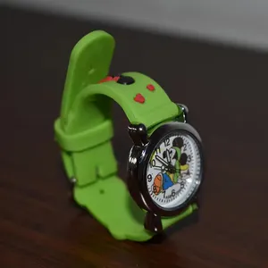 Jam tangan anak silikon kartun, jam tangan anak silikon tahan air, hadiah untuk 3-10 anak kecil perempuan laki-laki