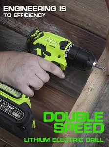 Cordless Drill 21v DZA In Stock 21V Lithium-Ion Battery Screwdriver Power Craft Cordless Drill