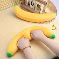 Jouets à presser en forme de fruit réaliste, banane géante de 16,5 pouces