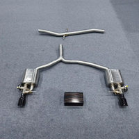Système d'échappement Catback Audi A6/A7 3.0T 2012-2023 en acier inoxydable SS304 soudé TIG 1,5 mm, valve à vide sportive pour performance accrue