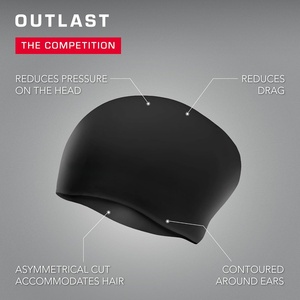 Gorro de Natación de Silicona sin Costuras de Alta Elasticidad para Adultos, Impermeable - Product Image 3