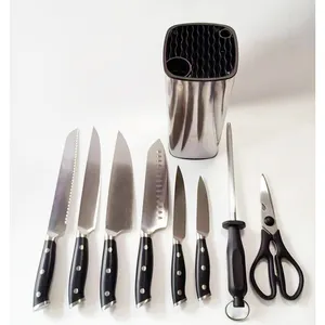 Profesyonel Yangjiang paslanmaz çelik oyma şef bıçak seti mutfak bıçağı seti mutfak bıçakları