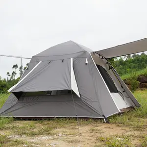 Sala grande extra grande ao ar livre tendas de campismo 4 8 pessoas da família de luxo à prova d' água ao ar livre grande barraca de camping