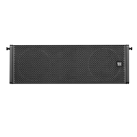 LA212PD Dual 12 pulgadas Altavoz de matriz de línea activa bidireccional 1800W Equipo de sonido Rendimiento Barra de madera contrachapada de abedul