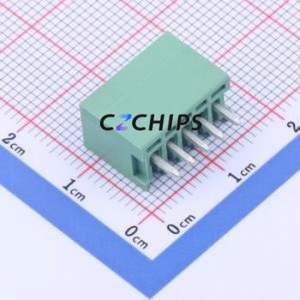 DB2EVC-2.5-5P-GN Plug-in Terminal Block Through hole,P=2.5mm Connector Board-to-Board / Socket - Closed 1x5P 2.5mm Green - Product Image 2