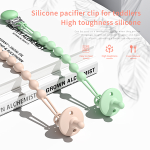 Tùy chỉnh <span class=keywords><strong>Silicone</strong></span> Bead bé Dummy Clip bé pacificer Clip <span class=keywords><strong>Silicone</strong></span> sản phẩm <span class=keywords><strong>Silicone</strong></span> pacificer chuỗi bé Pacifier dây đeo - Product Image 5