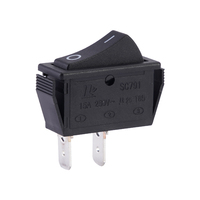 Baokezhen SC791 sakelar Rocker dasar hitam dengan tombol warna On-off 3 terminal saklar Rocker tahan air